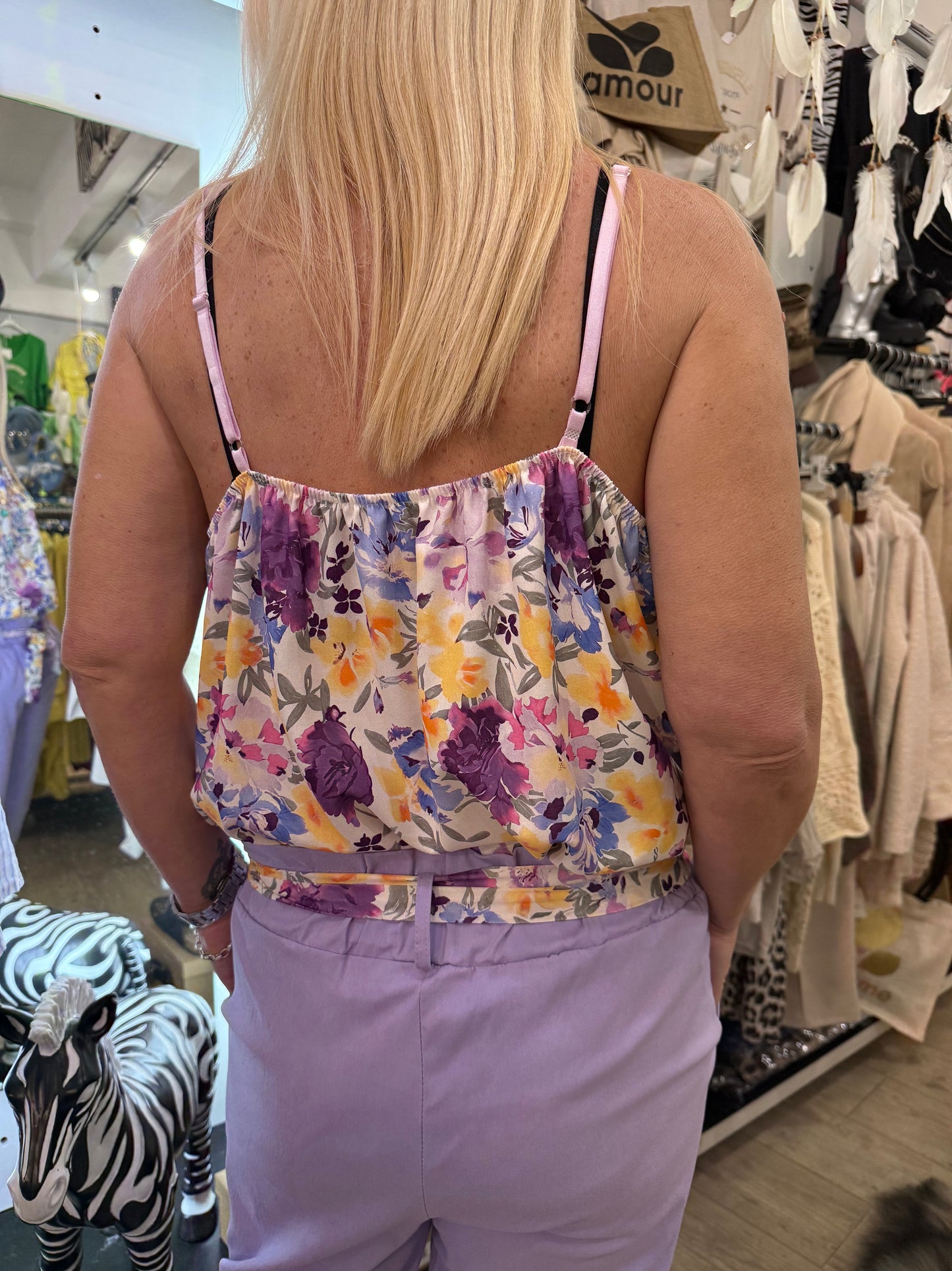 Top Émilie mauve