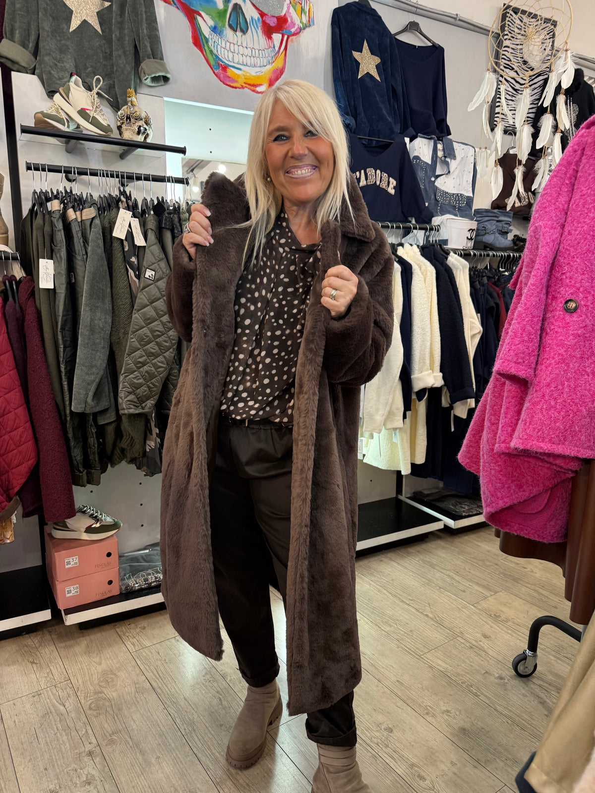 Manteau nelson chocolat