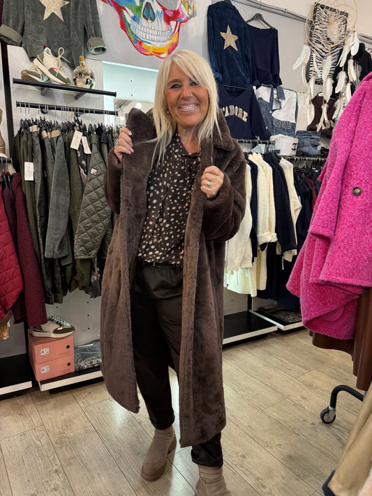 Manteau nelson chocolat