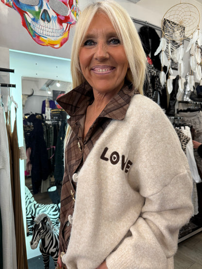 Gilet love beige