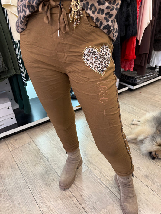 Pantalon love camel