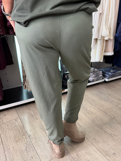 Ensemble détente kaki