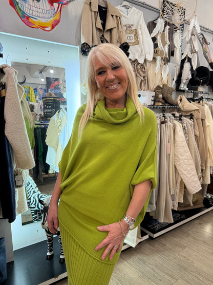 Pull magnolia vert olive