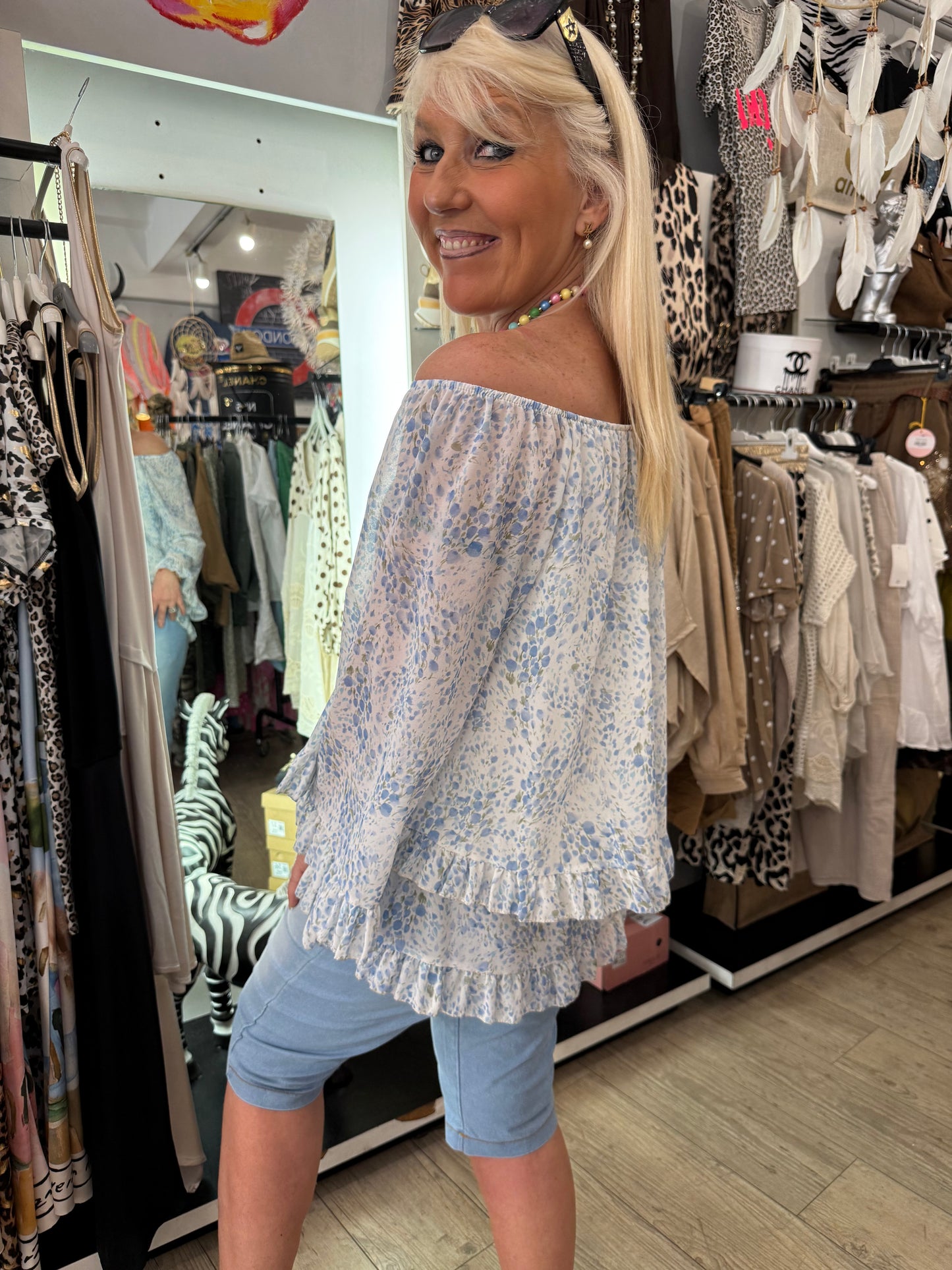 Tunique liberty bleue