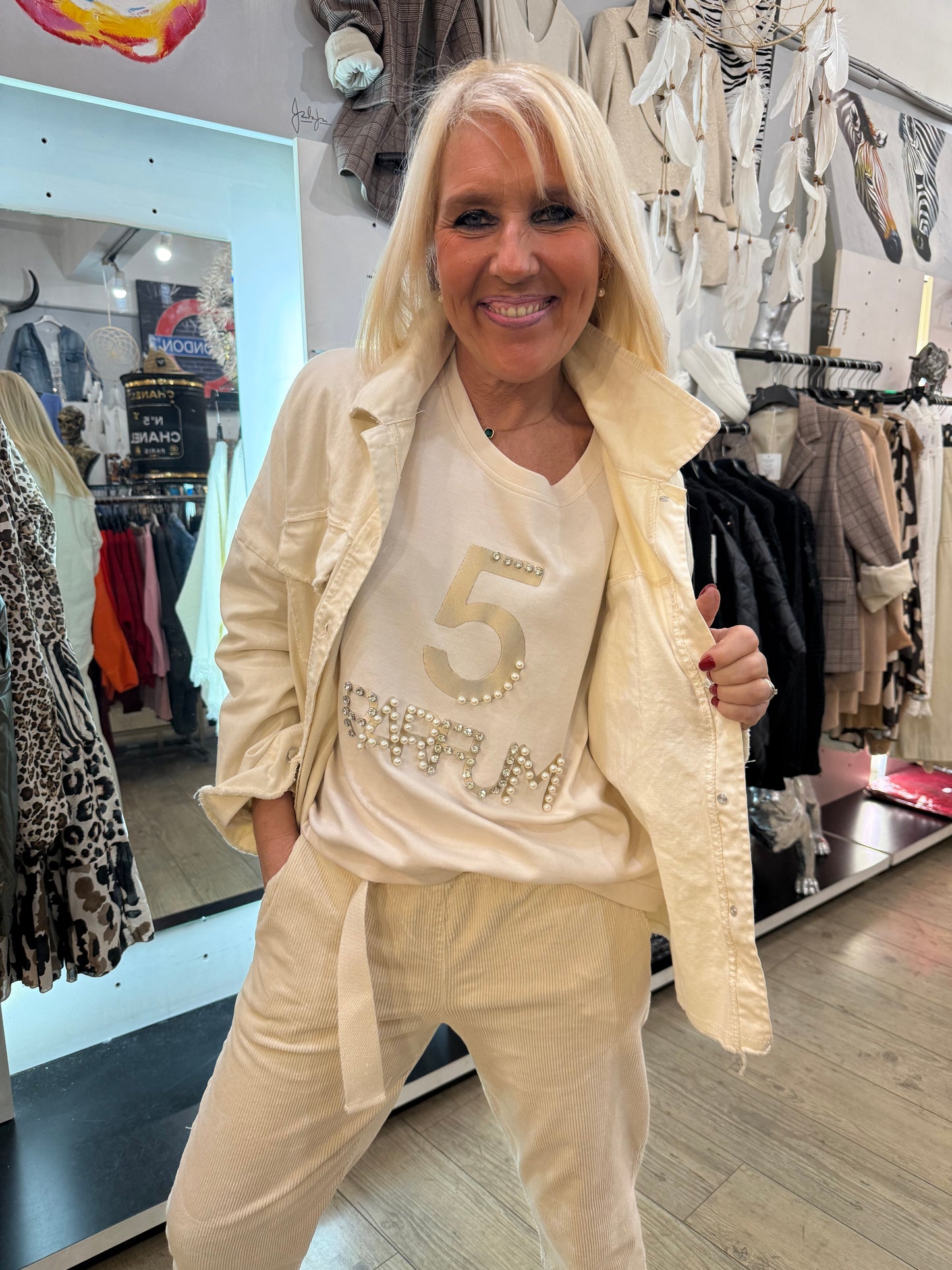 Veste Jean écrue