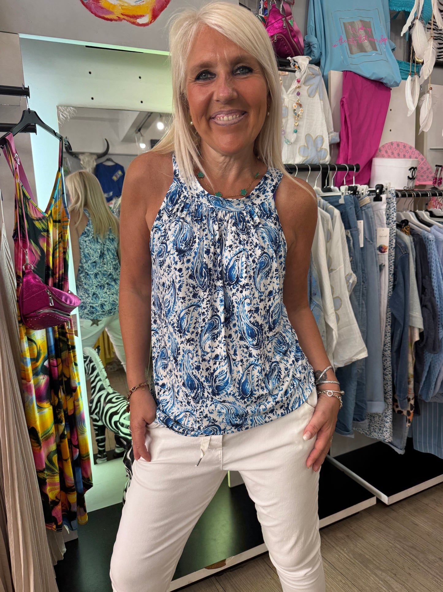 Top bleu liberty