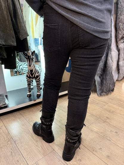 Pantalon jean magique gris