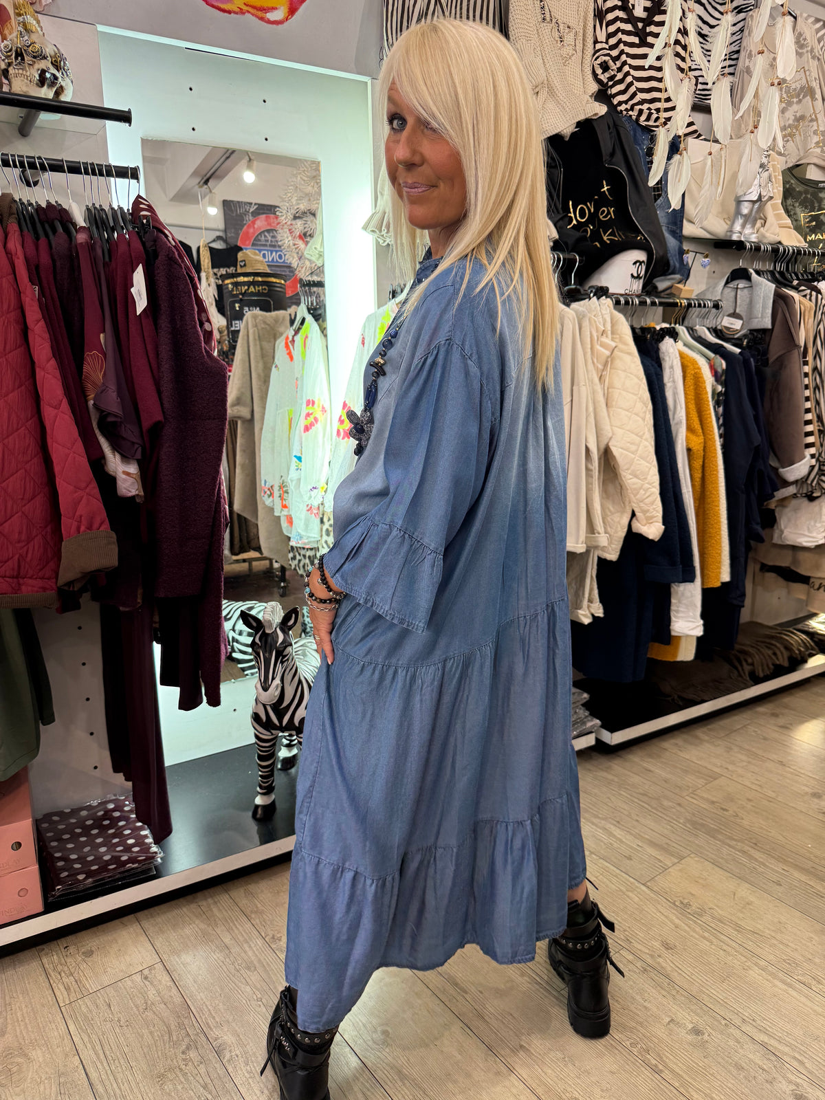 Robe tencel gde taille