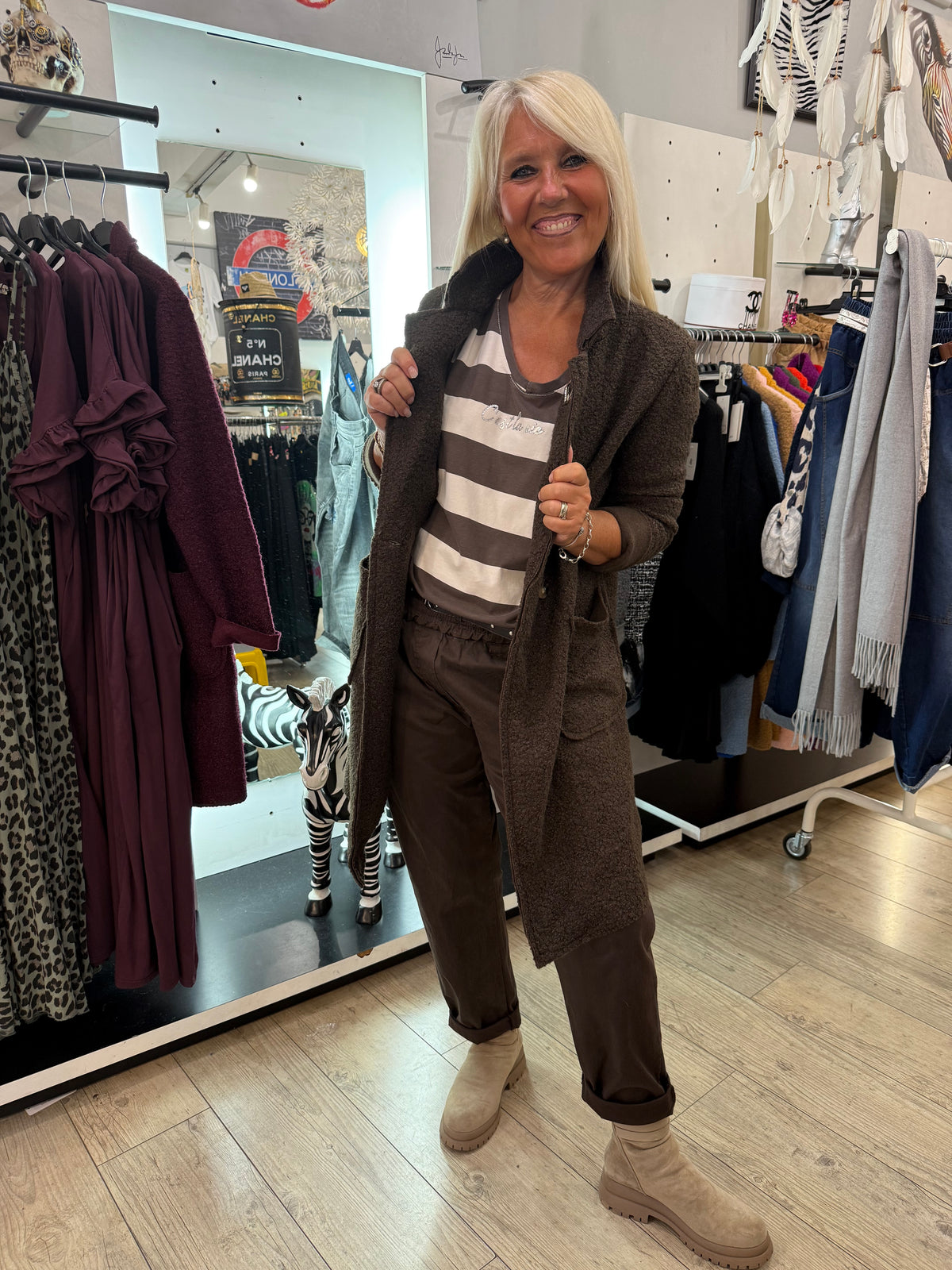 Manteau bouclette choco
