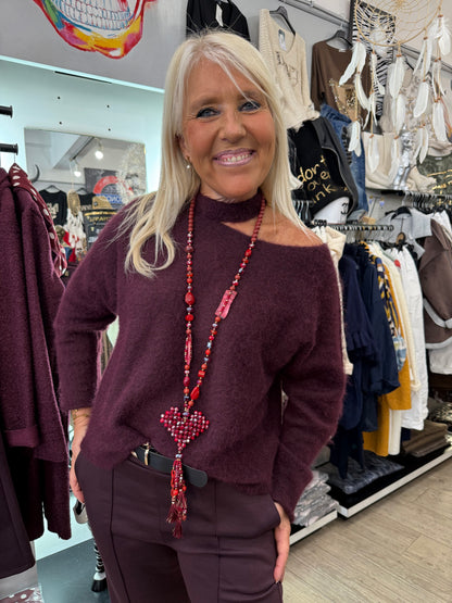 Pull aubergine Kelly