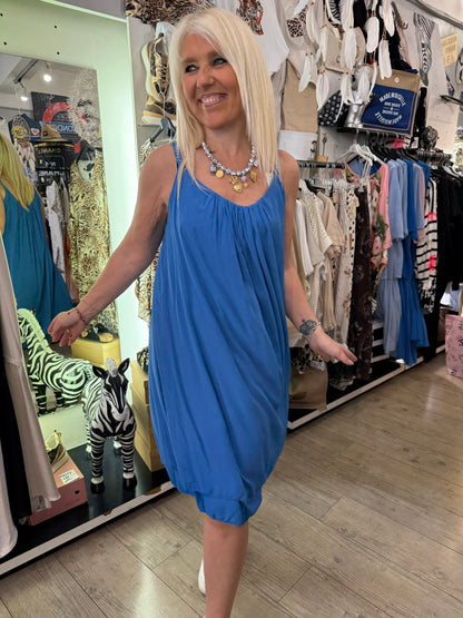 Robe ballon bleue