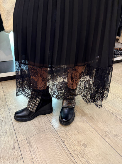 Jupe noire dentelle Lucie