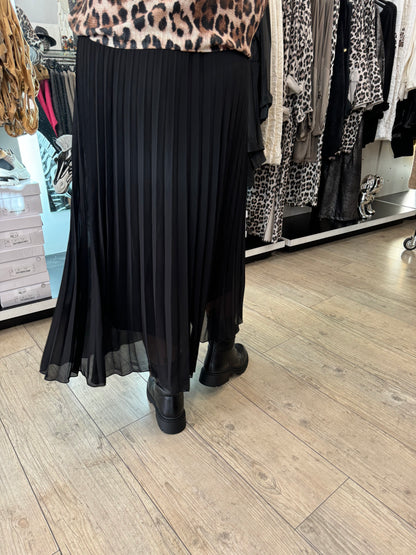 Jupe plissée noire