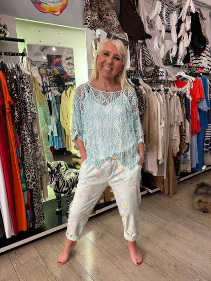 Pantalon Marbella menthe