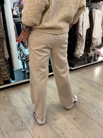 Pantalon couronne beige