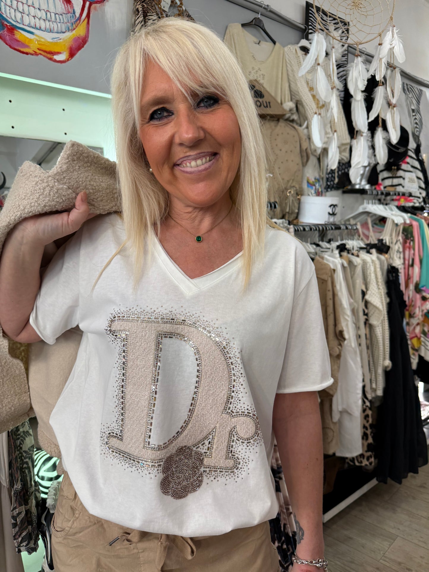 T shirt flowers D
