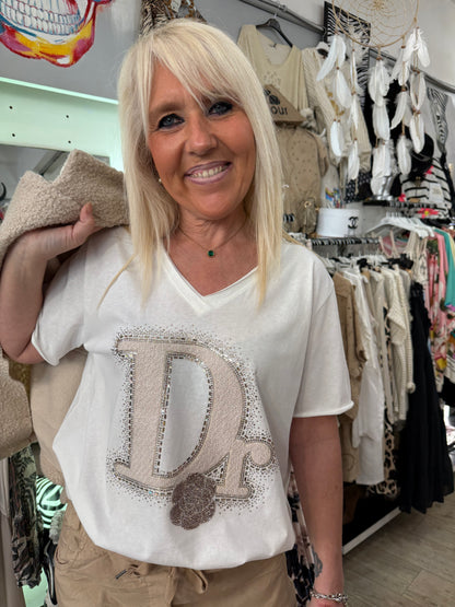 T shirt flowers D