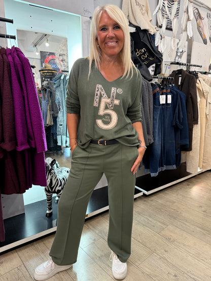 Pantalon Lesli kaki