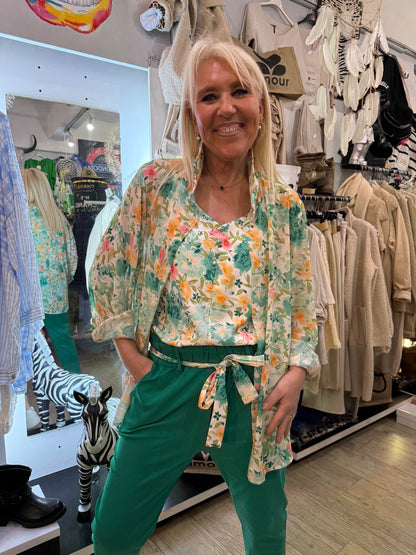 Chemise Émilie verte