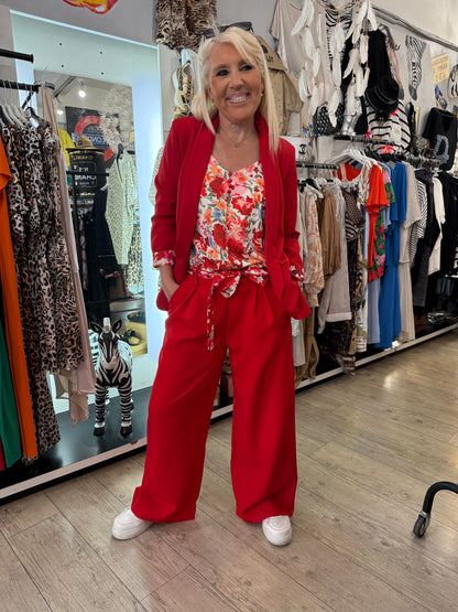 Veste Émilie rouge petite taille