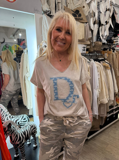 T shirt David beige