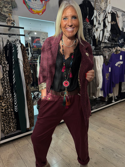Veste gloria bordeaux