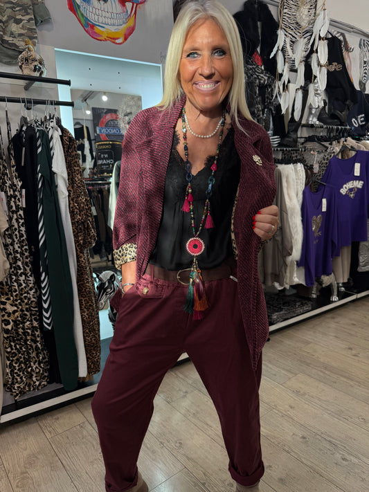 Veste gloria bordeaux