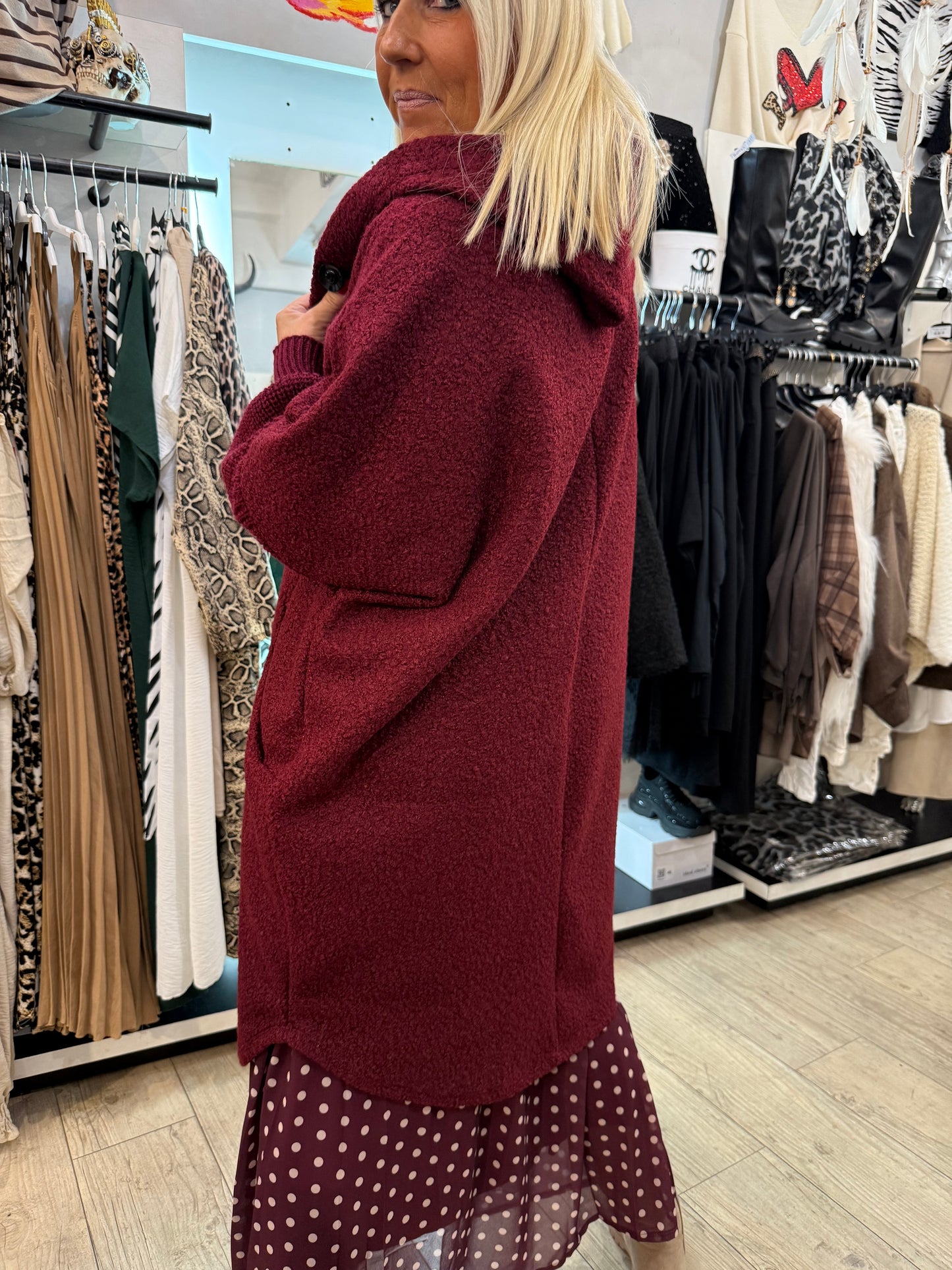 Manteau Vicky bordeaux