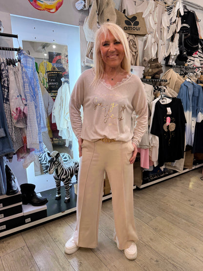 Pantalon Paula beige