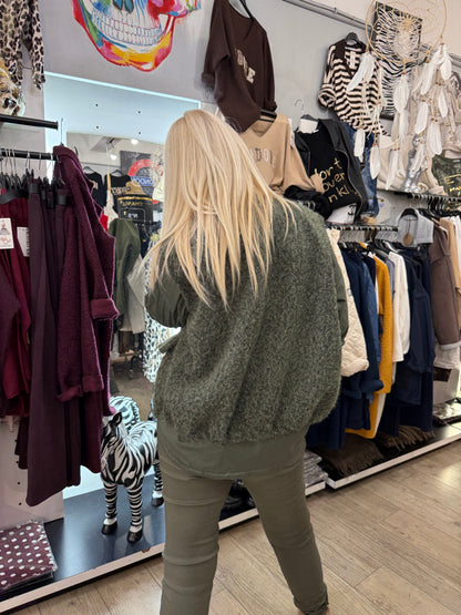 Gilet kaki zippé