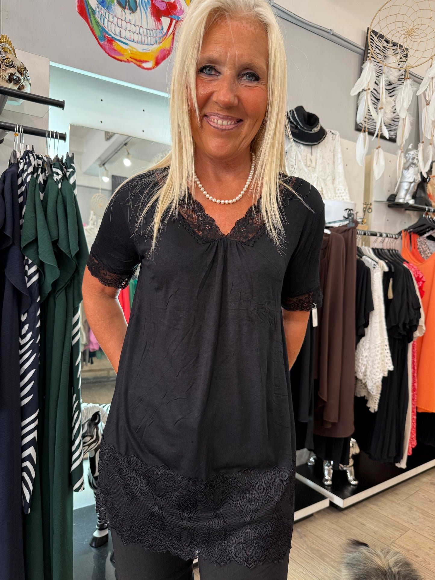 Top dentelle noir Enzo
