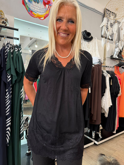 Top dentelle noir Enzo