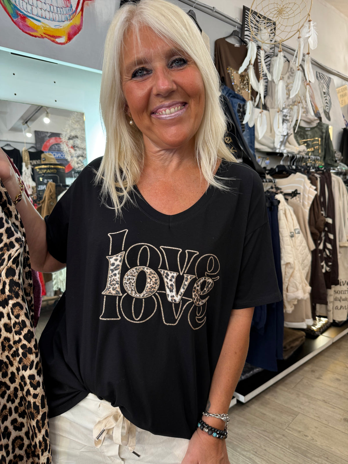 T shirt GT love noir