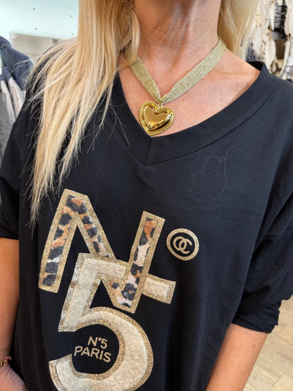 Robe t shirt n5 noir