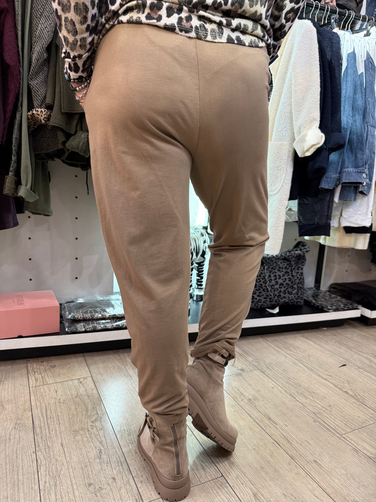 Pantalon jogging camél