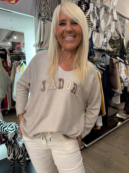 Pull j adore beige