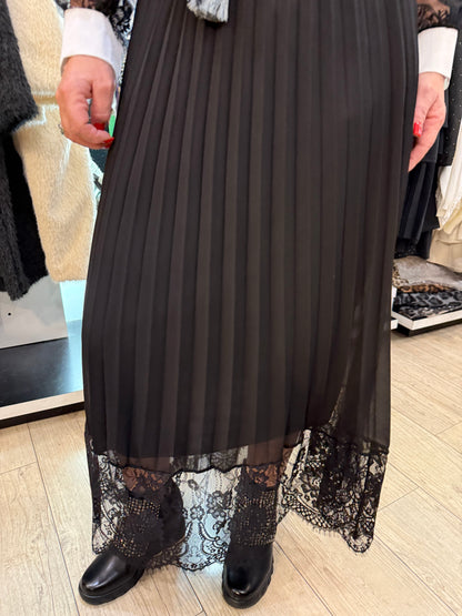 Jupe noire dentelle Lucie
