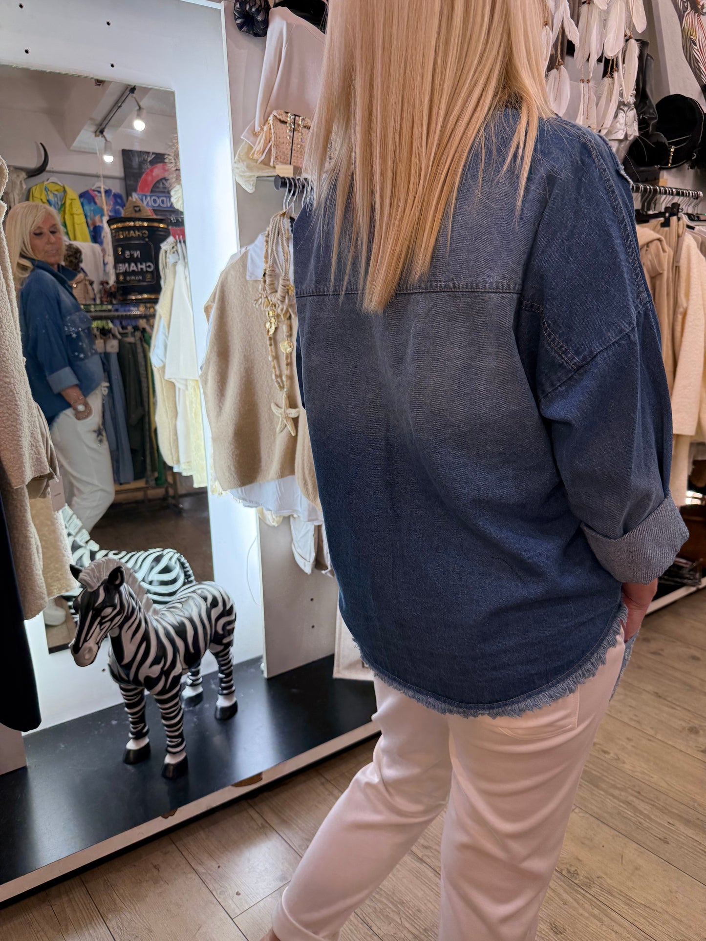 Chemise sequins délavée