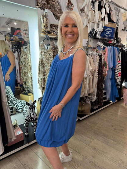 Robe ballon bleue