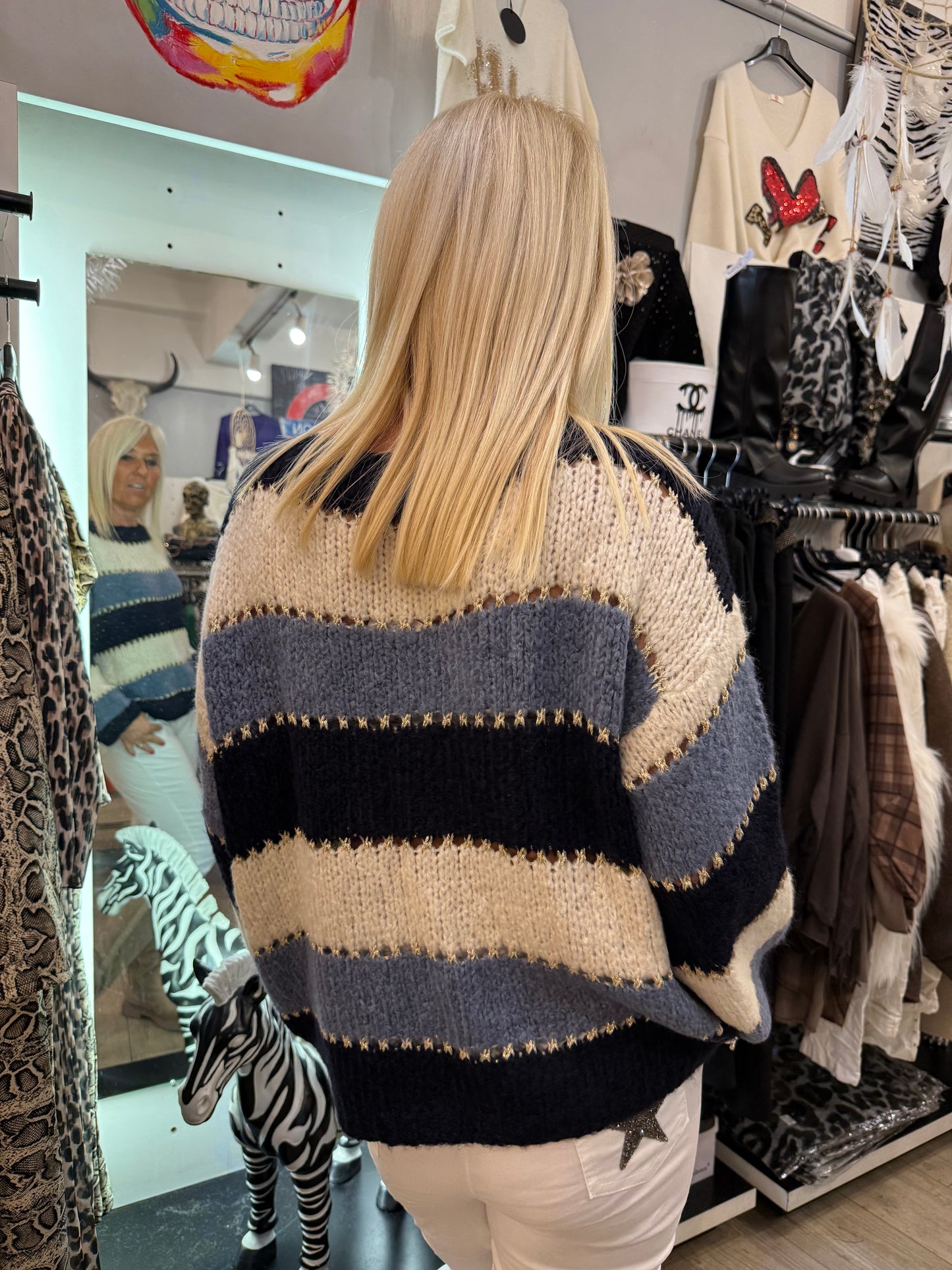 Pull Marion azur