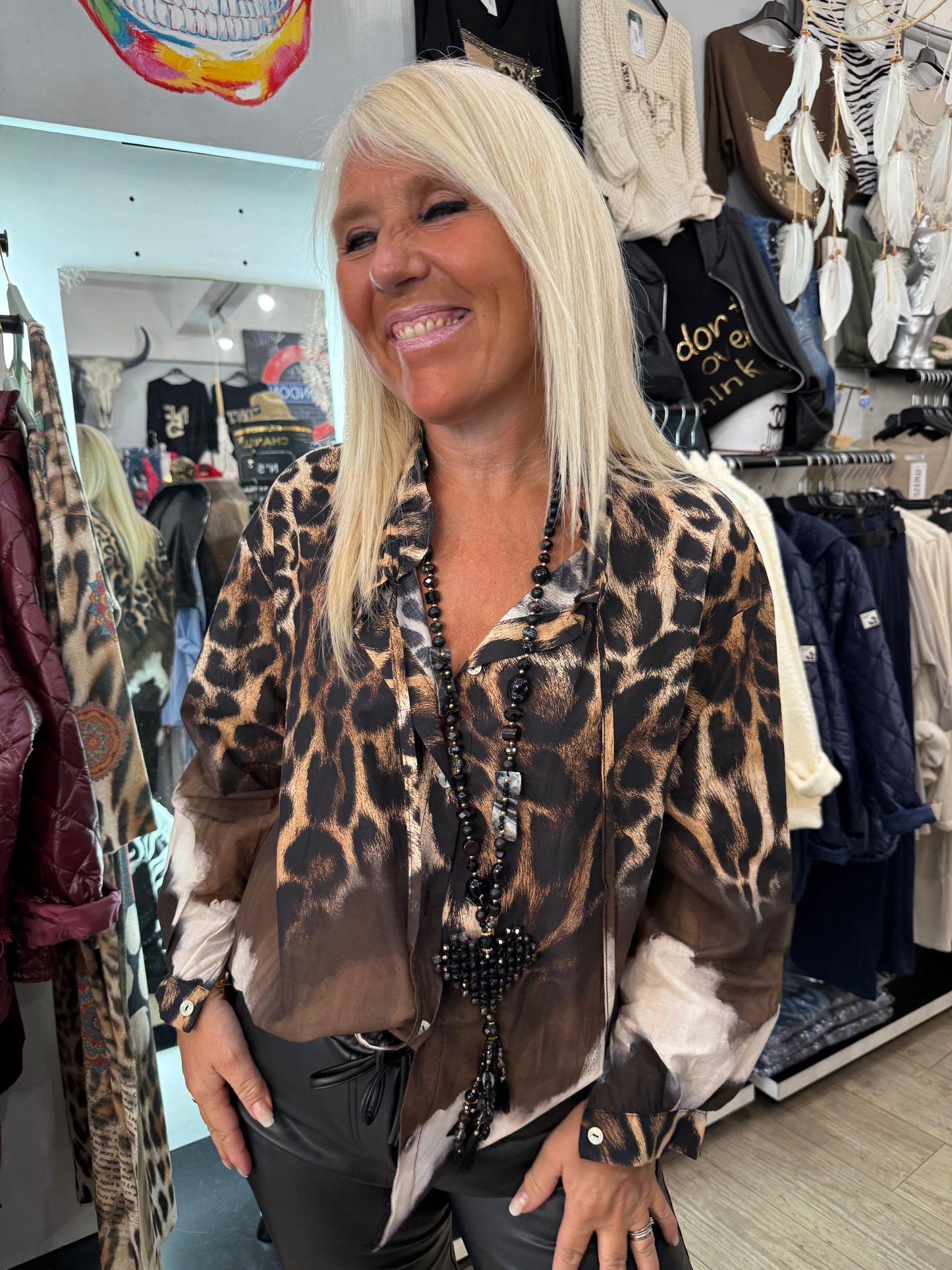 Chemise léopard Lucie