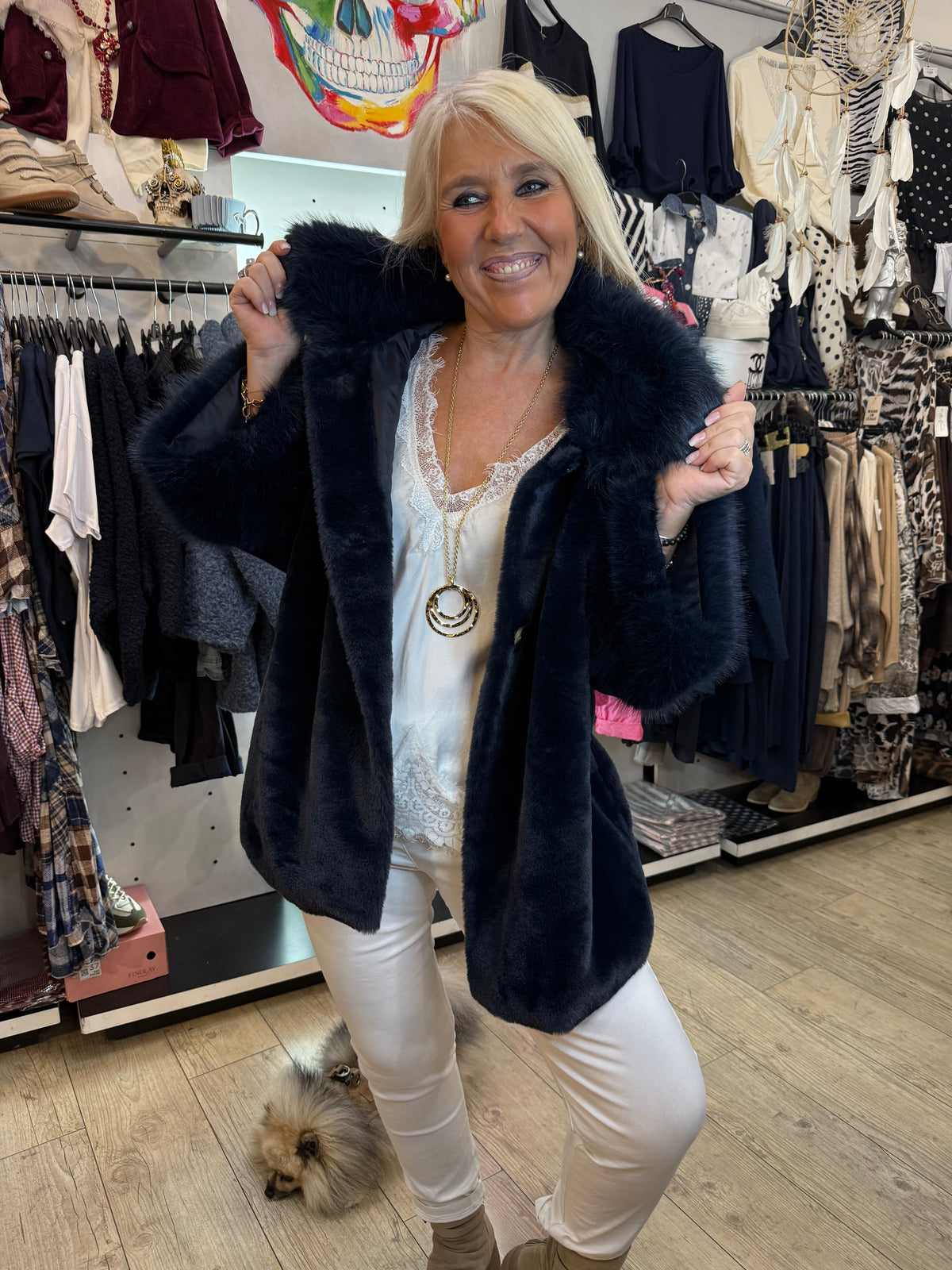 Manteau princess marine