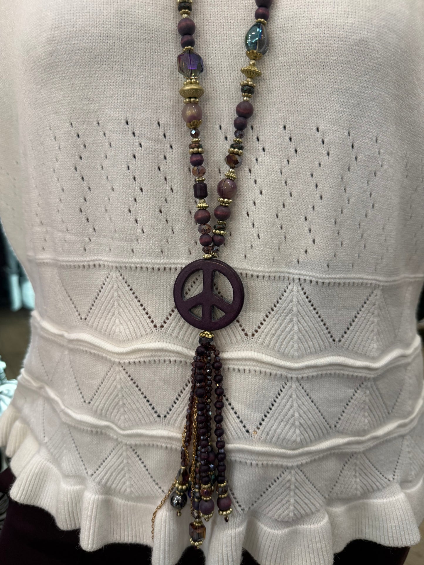 Sautoir peace and love
