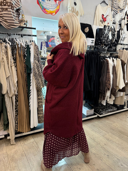 Manteau Vicky bordeaux