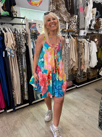 Robe valerie turquoise