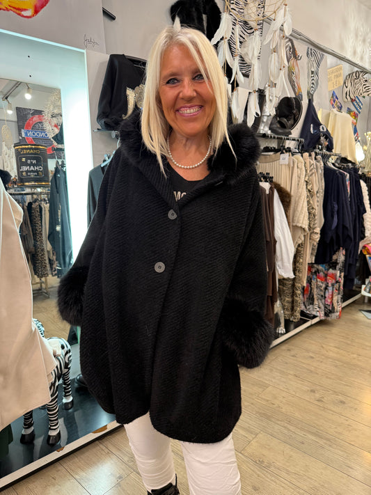 Manteau princess noir