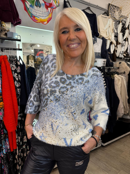 Pull bleu Virginie