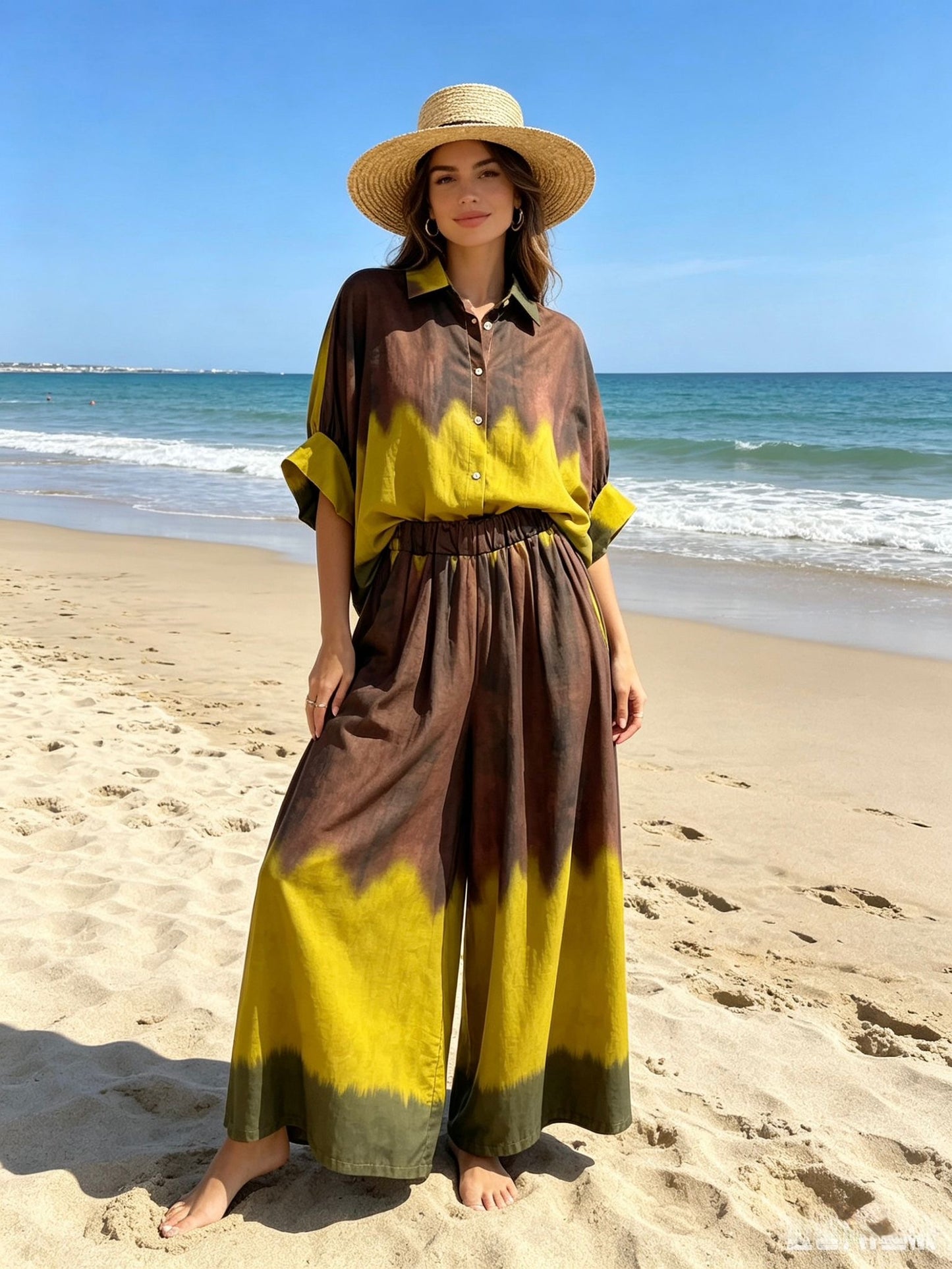 Chemise duo jupe culotte