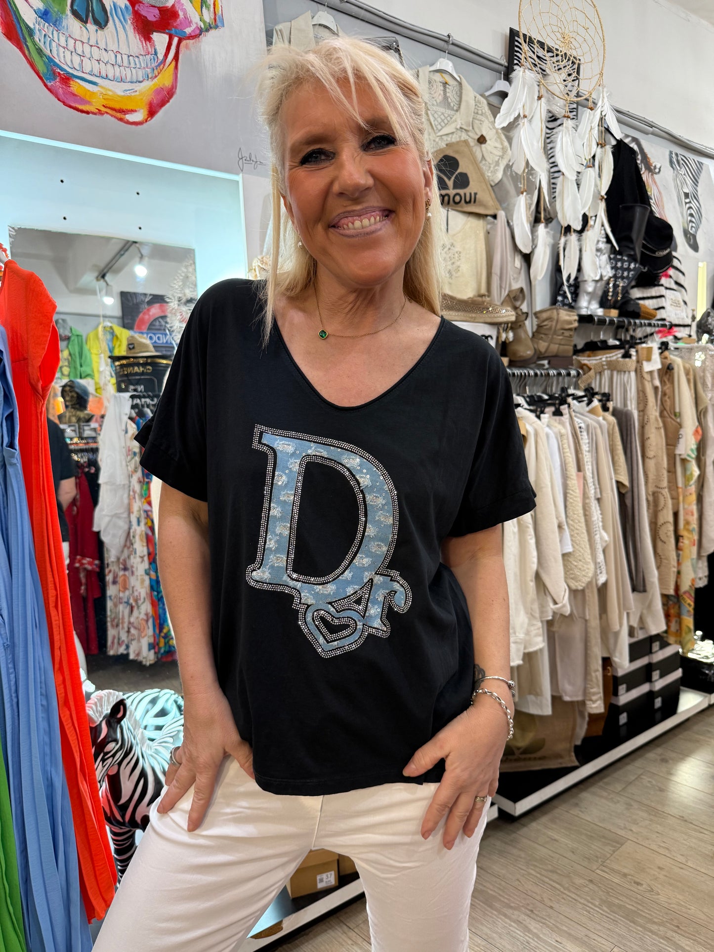 T shirt David noir