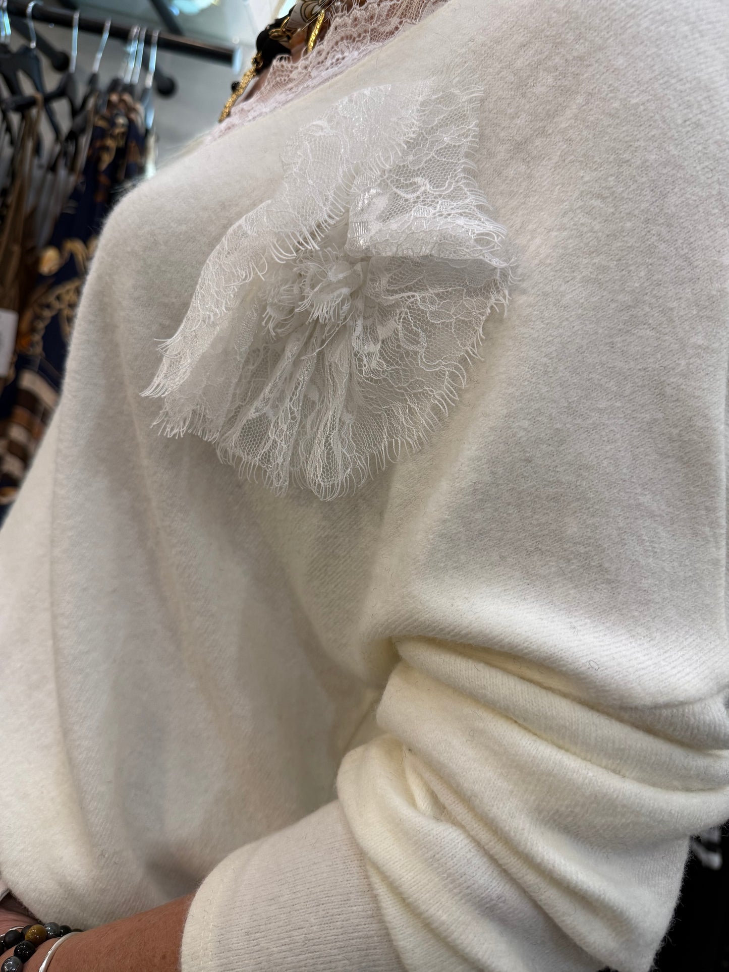 Pull la merveille blanc